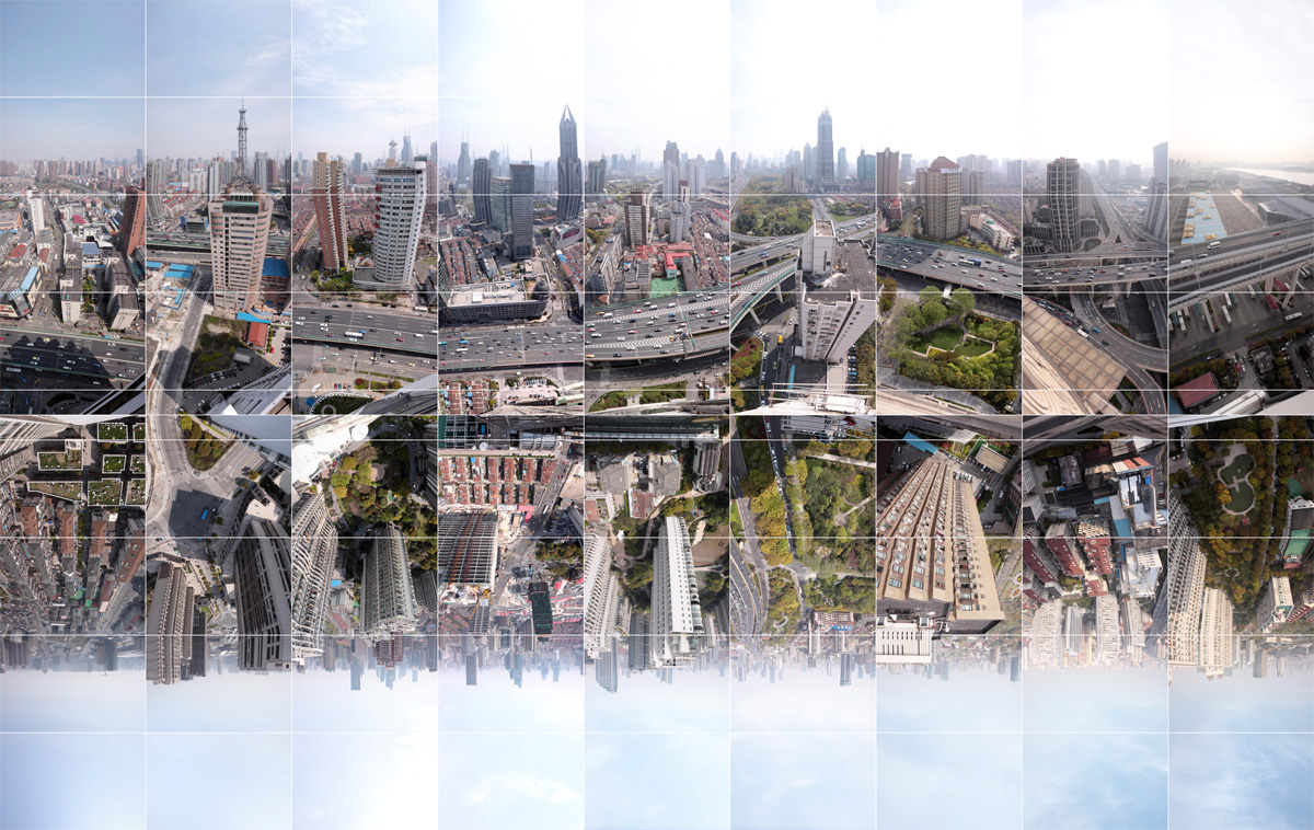 image, picture, Shanghai - Timespace – following the North-South Elevated Highway, Road, urban explorer, panorama of skyline of Shanghai